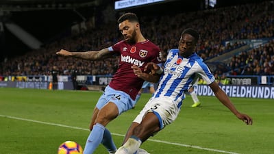 Centre-back: Terence Kongolo (Huddersfield Town) – A goal-line clearance against West Ham United was the highlight of another fine display from Huddersfield’s record buy. Getty Images