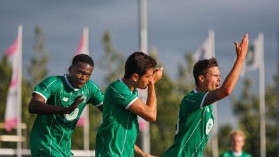 Celtic's Nir Biton celebrates his goal against Iceland's Stjarnan on Wednesday as the Scottish champions advanced out of Champions League second round qualifying. EPA Photo / July 22, 2015