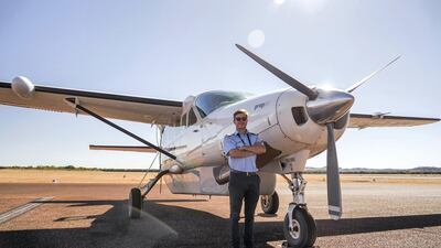 Michael Alcock left Dubai to work for Aviair in Kimberley, Australia. Courtesy Aviair