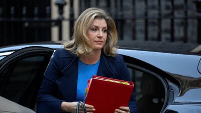 House of Commons leader Penny Mordaunt in Downing Street. Reuters