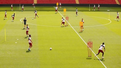 General view during Liverpool training. Andrew Yates / Reuters