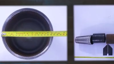 A still from a video released by the Jordanian Ministry of Government Communication relating to a drone and missile plot against kingdom. Photo: Ministry of Government Communication - Jordan