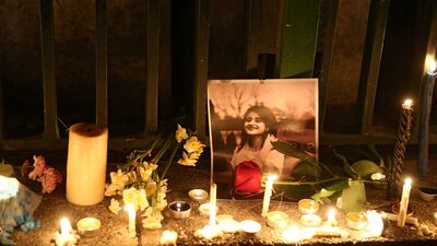 A makeshift memorial to victims who died when Flight 752 was shot down near Tehran, Iran, on January 11, 2020. Reuters