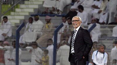 Al Wasl coach Hector Cuper’s frustration was plain to see during the 6-1 Arabian Gulf League defeat to Al Nasr on Wednesday. Jeffrey E Biteng / The National