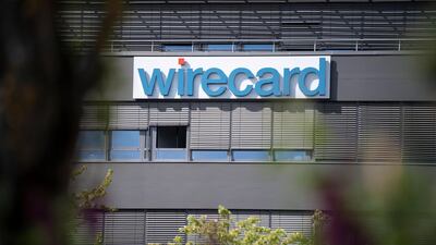 The logo of the financial services company Wirecard at the company headquarters near Munich. The Philippines central bank says the missing funds from the payments company have not entered the country's financial system. EPA