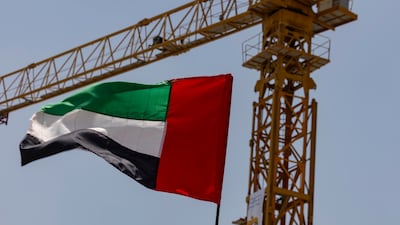 Construction has been continuing steadily on projects in the UAE despite the Iran war. Antonie Robertson / The National