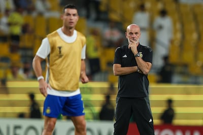 Media reports have suggested manager Stefano Pioli has fallen out with Cristiano Ronaldo at Al Nassr. Getty Images