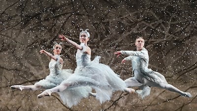 Dancers during a rehearsal of Sir Peter Wright's production of The Nutcracker, created especially for the Birmingham Royal Ballet in 1990. PA