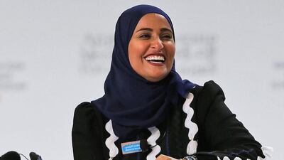 Ohood Al Roumi is the UAE's first minister of state for happiness. Kamran Jebreili / AP Photo