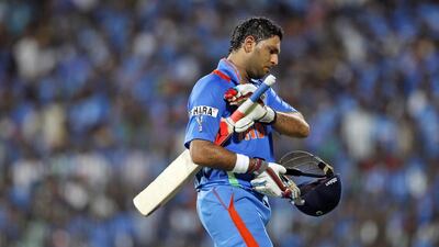Yuvraj Singh's last appearance for India - in 2014 - was a chastening experience. Arun Sankar / AP Photo