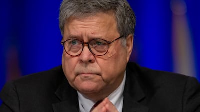 United States Attorney General William Barr after addressing a police conference in New Orleans on August 12, 2019. AP