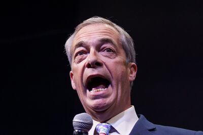 British eurosceptic populist Nigel Farage of the Reform UK party. AFP