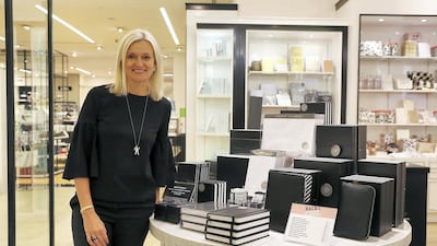 Kikki K, a stationery line by Kristina Karlsson, above, is available from the Bloomingdale’s Home store in The Dubai Mall Pawan Singh / The NationalPawan Singh / The National