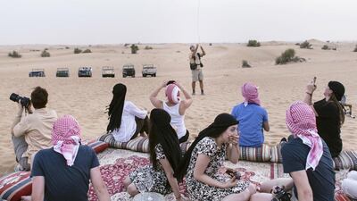 The strong US dollar is making it more difficult to attract tourists given that the dirham is pegged to the greenback. Reem Mohammed / The National