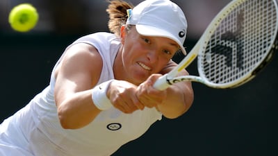 Four-time Grand Slam champion Iga Swiatek has never made it beyond the fourth round at Wimbledon. AP