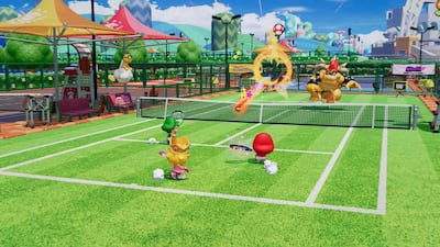 Mario Tennis Fever introduces new courts and mechanics. Photo: Nintendo
