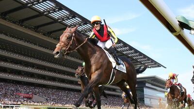 Last year Duramente posted wins in the Japanese Guineas and Derby, after which an attempt at the Prix de l’Arc de Triomphe was mooted. The Yomiuri Shimbun via AP Images
