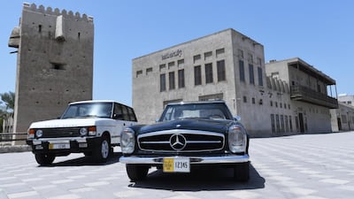 Classic cars in Dubai to get new license plates. Courtesy: RTA