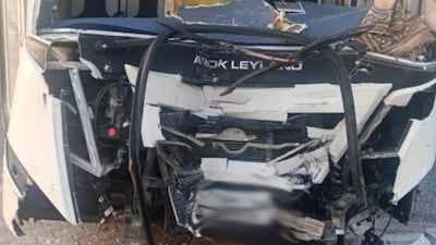 Dubai Police say the rear-end collision happened on Jebel Ali Road. Photo: Dubai Police