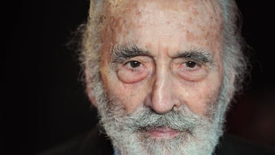 Sir Christopher Lee died aged 93 on June 7, 2015. Carl Court / AFP Photo