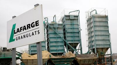 A Lafarge facility is pictured in Paris, France. Three lawyers including Amal Clooney say a group of Yazidi women they represent is joining a criminal case against French cement company Lafarge. AP