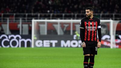 AC Milan defender Theo Hernandez earns £87,000 a week. AFP