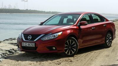 The 2018 Nissan Altima 2018 in Abu Dhabi. Khushnum Bhandari for The National