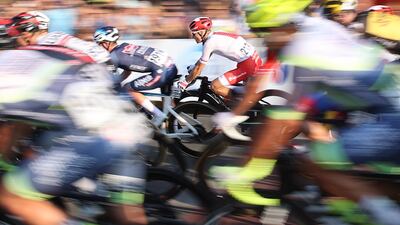 The peloton during Stage 7 of Tour de Pologne on Sunday, August 15. EPA