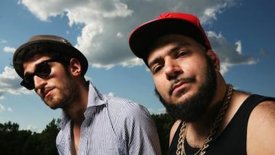 Dave 1, left, and P-Thugg of Chromeo met at school in Montreal and have been making music together ever since. P-Thugg was born in Beirut but his family moved to Canada in the mid-1980s.