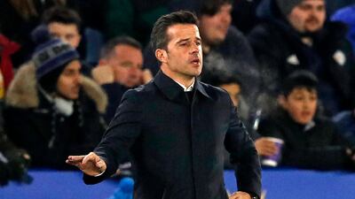 Marco Silva faces Premier League leaders Liverpool with his Everton side one place above the relegation zone. AFP