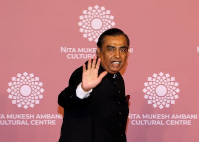 Mukesh Ambani is the third-richest in Asia, with a net worth of $86.9 billion. Reuters