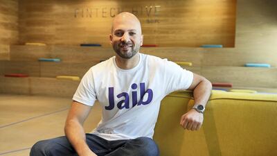Fouad Jeryes, the co-founder of Jaib. The company has handled over $800,000 worth of transactions since it launched earlier this year. Pawan Singh / The National