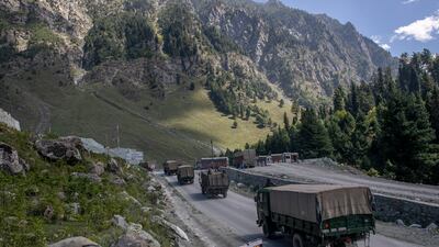 India and China have each stationed tens of thousands of soldiers along the de facto border called the Line of Actual Control in the Ladakh region. AP