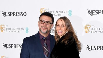 Frank A. Montano and guest at the Bafta Nespresso Nominees' Party at Kensington Palace, London on February 9. Getty Images