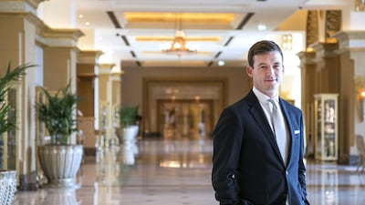 Leon Baum, Emirates Palace’s hotel manager, gained an appreciation for luxury as he aged. Mona Al Marzooqi / The National