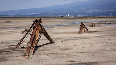 What remains of a factory destroyed by the mudflow. Ten years on, mud geysers still continue to spurt mud out and high levels of heavy metals have been detected in nearby rivers. Ulet Ifansasti / Getty Images