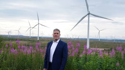 Labour leader Keir Starmer has retained a raft of green promises despite dropping a £28 billion spending plan. PA via Getty Images