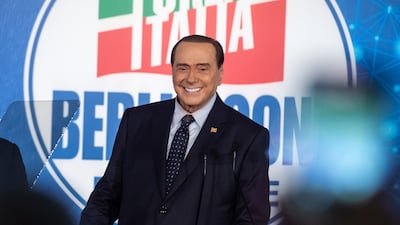 Silvio Berlusconi during the Forza Italia party convention last year in Naples. Getty Images