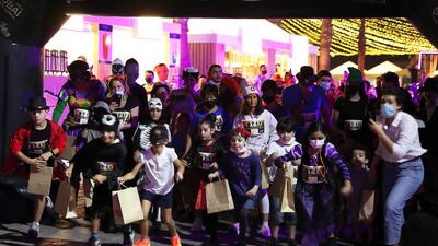 Dubai Festival City Mall'sHalloween Run took place on Saturday, October 30. All Photos: Pawan Singh / The National