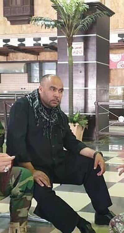 Abdullah Salahi, pictured in Deir Ezzor last year, was a prominent militia chief in the battle for Palmyra, Syria. Supplied photo