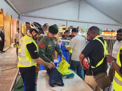 The campaign focused on educating riders about safety. Photo: Dubai Police