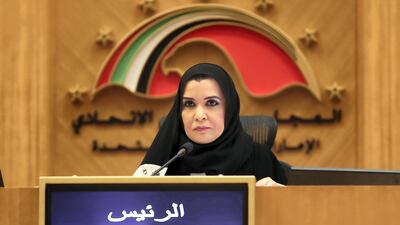 Dr. Amal Al Qubaisi, Speaker of the Federal National Council. Pawan Singh / The National