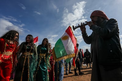 Syrian Kurds celebrate Nowruz in the northern city of Afrin. Reuters