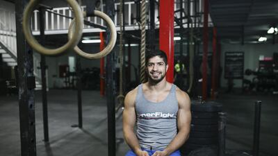 CrossFit athlete Marwan Al Marri, 25, recently won a competition in Kuwait. Sarah Dea / The National