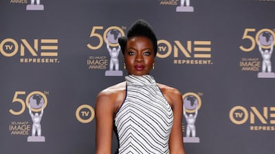 Danai Gurira in Rosie Assoulin. Photo: Reuters