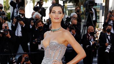Isabeli Fontana attends the 'Aline' screening during the 74th annual Cannes Film Festival on July 13, 2021