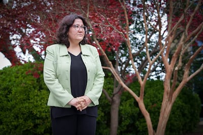 Yalda Royan is waiting for a decision on her asylum application. Joshua Longmore / The National