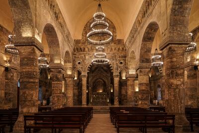 Al Tahera Church in Mosul, pictured in February, has been reconstructed as part of Unesco’s Revive the Spirit of Mosul initiative. Aymen Al-Ameri / The National