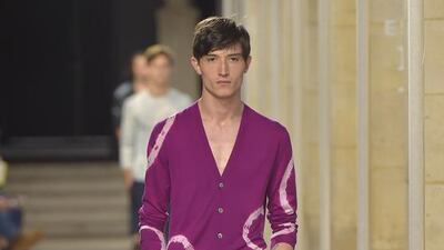 Look 39 of Véronique Nichanian’s Hermès SS17 menswear collection. Courtesy Hermès