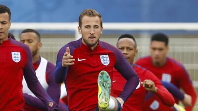 England’s Harry Kane during training. REUTERS/Lee Smith